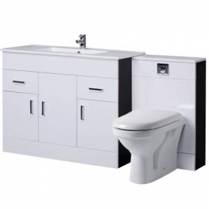Trueshopping Monsa 1000mm Vanity Unit and Back