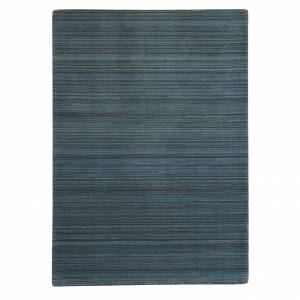 New Boulevard Blue Modern Wool Rug