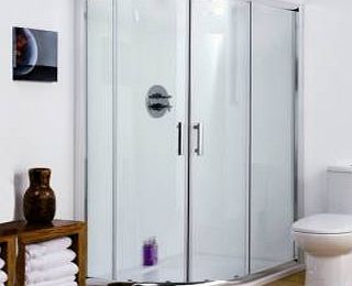 Trueshopping Offset Quadrant Glass Shower Screen Door Cubicle