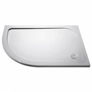 Trueshopping Offset Quadrant Shower Tray Modern Slimline