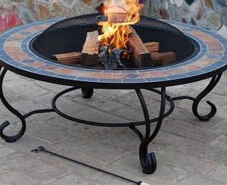 Trueshopping Outdoor Garden Patio Round Coffee Table Fire Pit