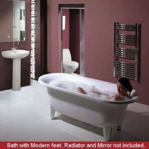 Trueshopping Oval Freestanding Bath Bathroom Suite