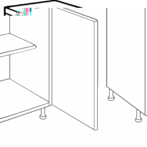 Trueshopping Pale Beech Shaker Style 400mm