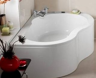 Trueshopping Right Hand 1500mm x 1000mm Acrylic Corner Bath