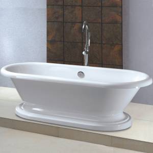 Roll Top Oval Freestanding Bath