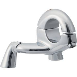 Trueshopping Round deck mounted bath filler