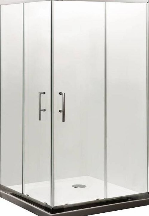 Trueshopping Shower Enclosure Cubicle Corner Entry Glass Door
