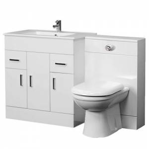 Trueshopping Turin 800mm Vanity Unit and Back to