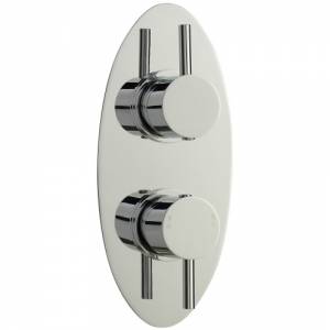 Twin Chrome Concealed Thermostatic