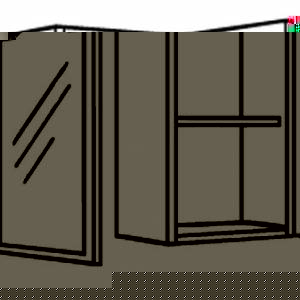 Trueshopping Walnut Scoop Style 500 x 715mm