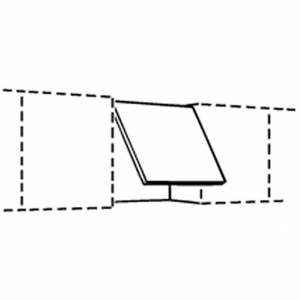 Trueshopping Walnut Scoop Style 600mm Extractor