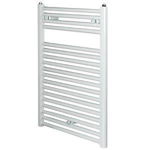 Trueshopping White Flat Heated Bathroom Towel