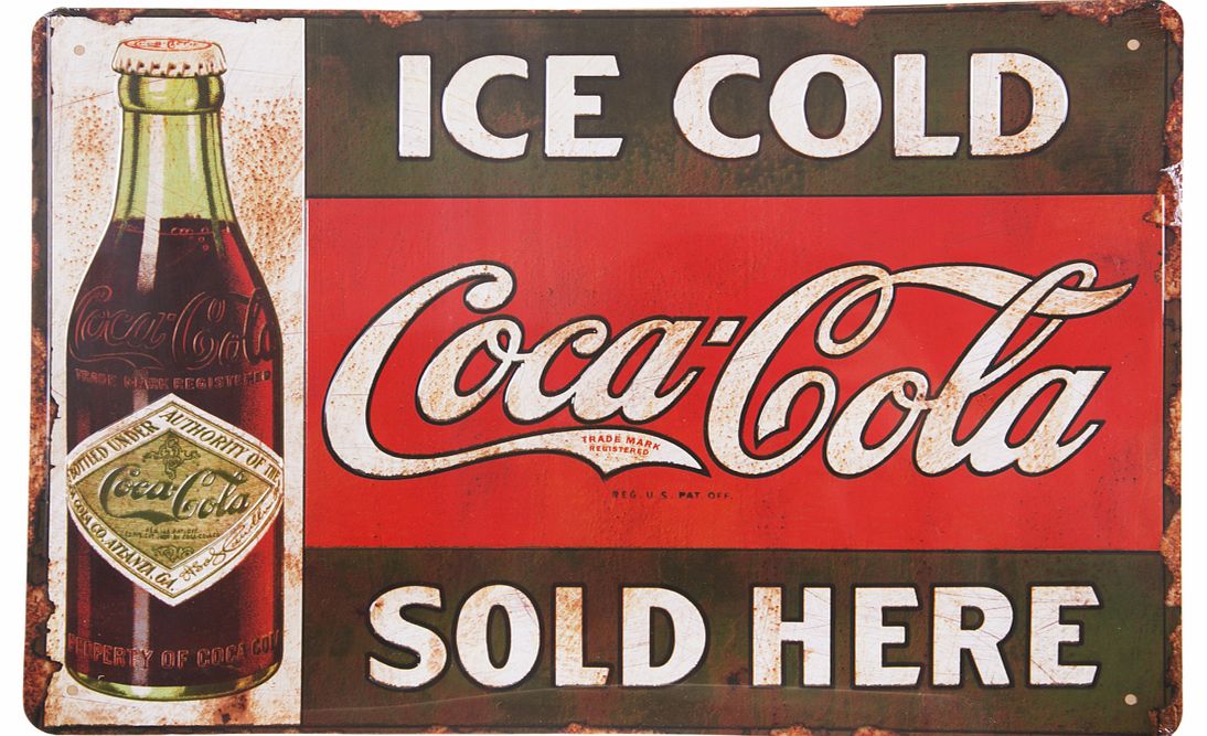 TruffleShuffle Coca-Cola Ice Cold Tin Sign