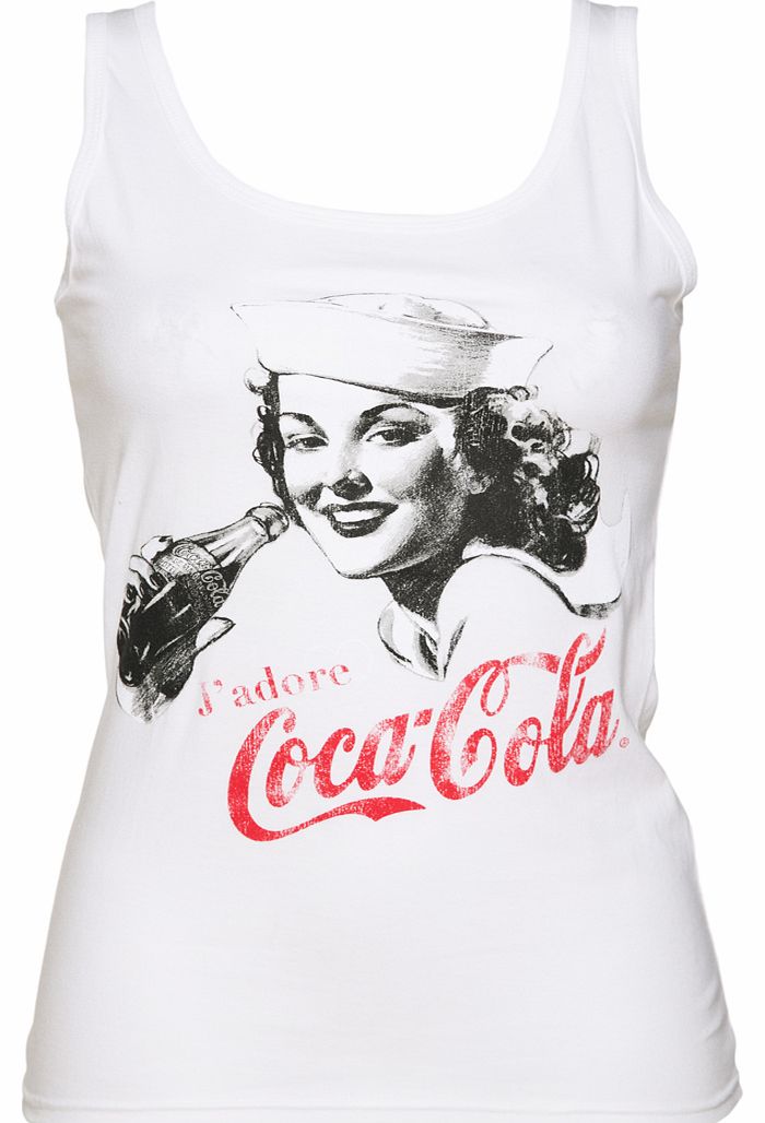 TruffleShuffle Damer Vintage Jadore Coca-Cola Vest