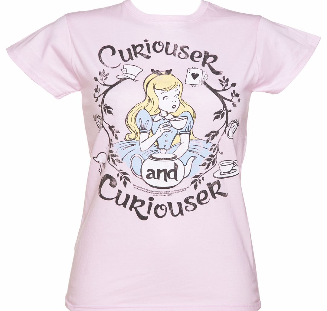 Ladies Alice Curiouser and Curiouser T-Shirt