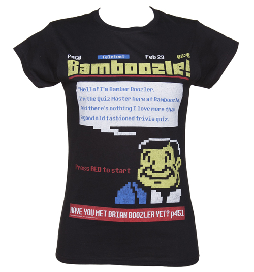 TruffleShuffle Ladies Bamboozle Teletext T-Shirt