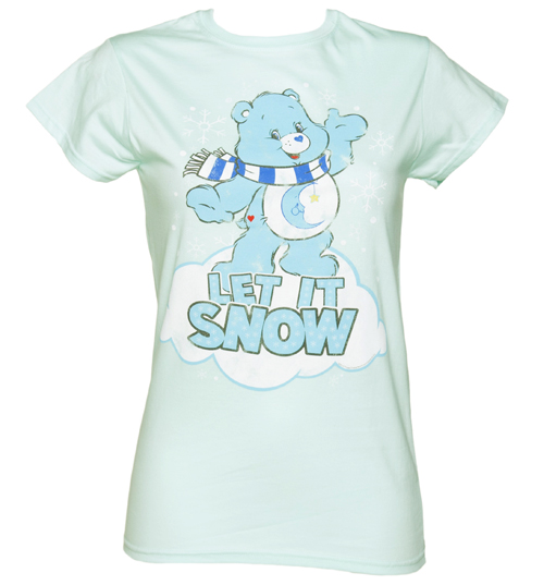 TruffleShuffle Ladies Care Bears Let It Snow T-Shirt