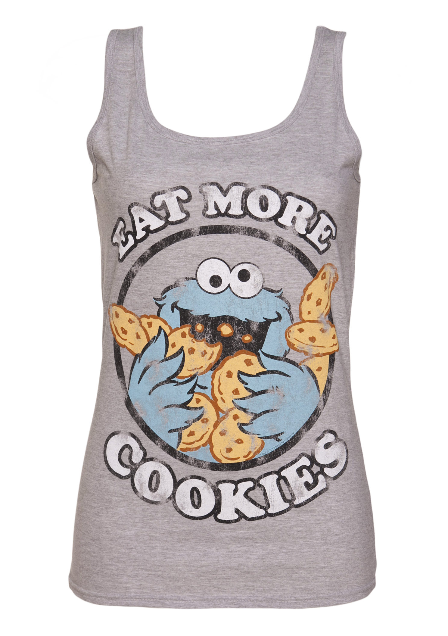 TruffleShuffle Ladies Cookie Monster Eat More Cookies Vest