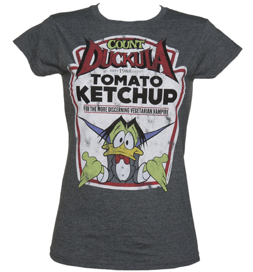 TruffleShuffle Ladies Count Duckula Ketchup T-Shirt