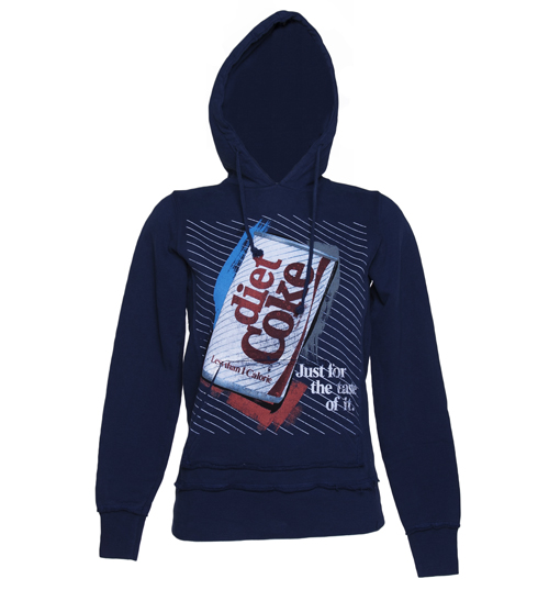 TruffleShuffle Ladies Diet Coke Retro Stripes Heavyweight Hoodie