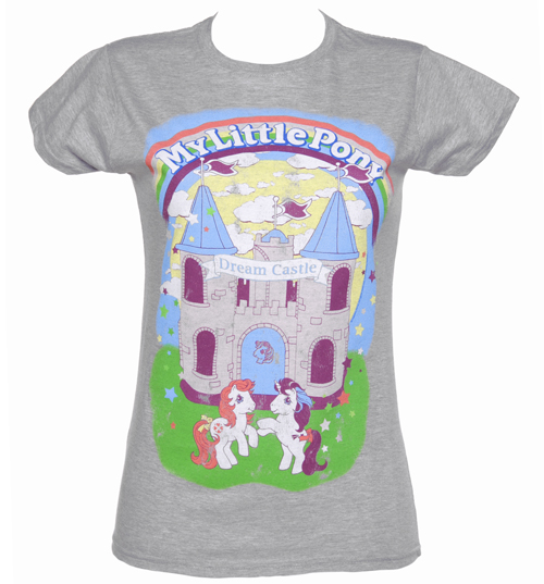 TruffleShuffle Ladies Grey My Little Pony Dream Castle T-Shirt