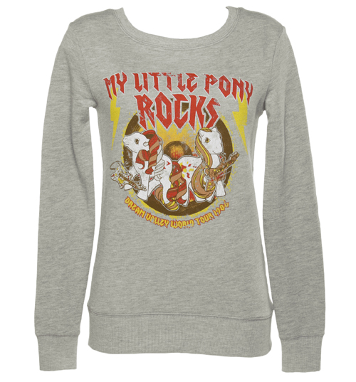 TruffleShuffle Ladies Grey My Little Pony Rocks Sweater