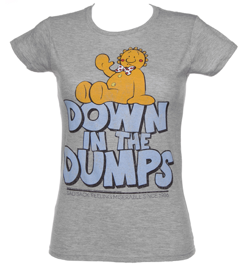 TruffleShuffle Ladies Grey Sad Sack Down In The Dumps Raggy