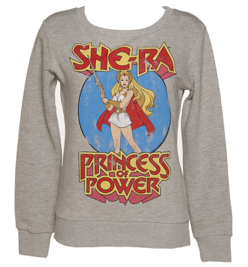 TruffleShuffle Ladies Grey She-Ra Princess Of Power Sweater