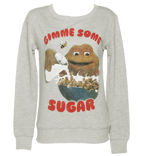 TruffleShuffle Ladies Grey Sugar Puffs Gimme Some Sugar Sweater