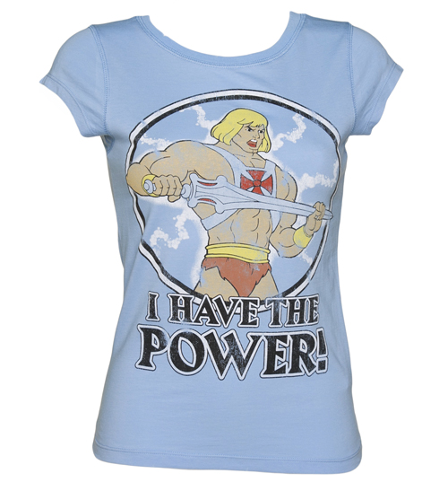 TruffleShuffle Ladies He-Man I Have The Power Vintage T-Shirt