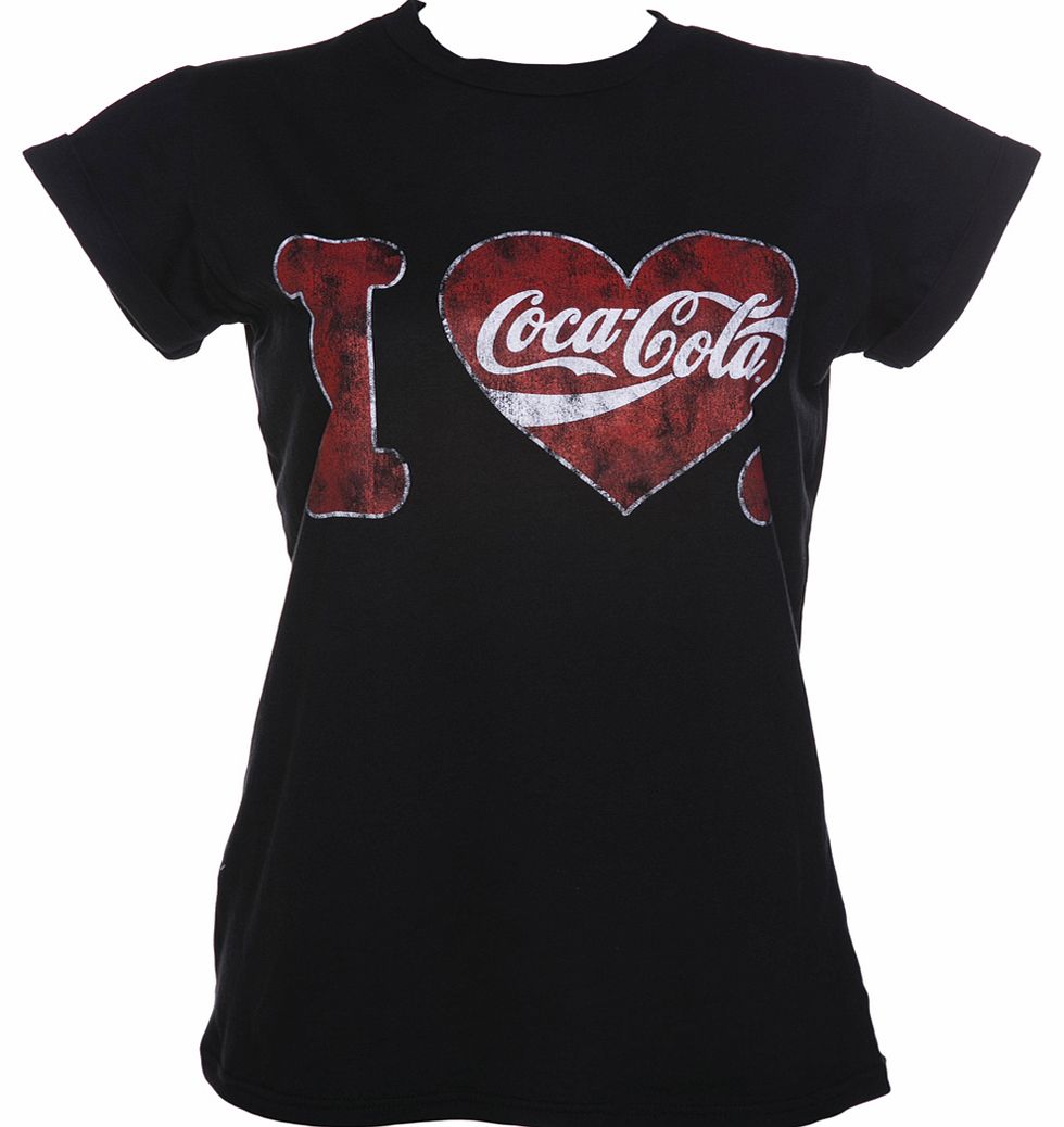 TruffleShuffle Ladies I Heart Coca-Cola Boyfriend T-Shirt