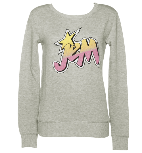 TruffleShuffle Ladies Jem and The Holograms Logo Sweater