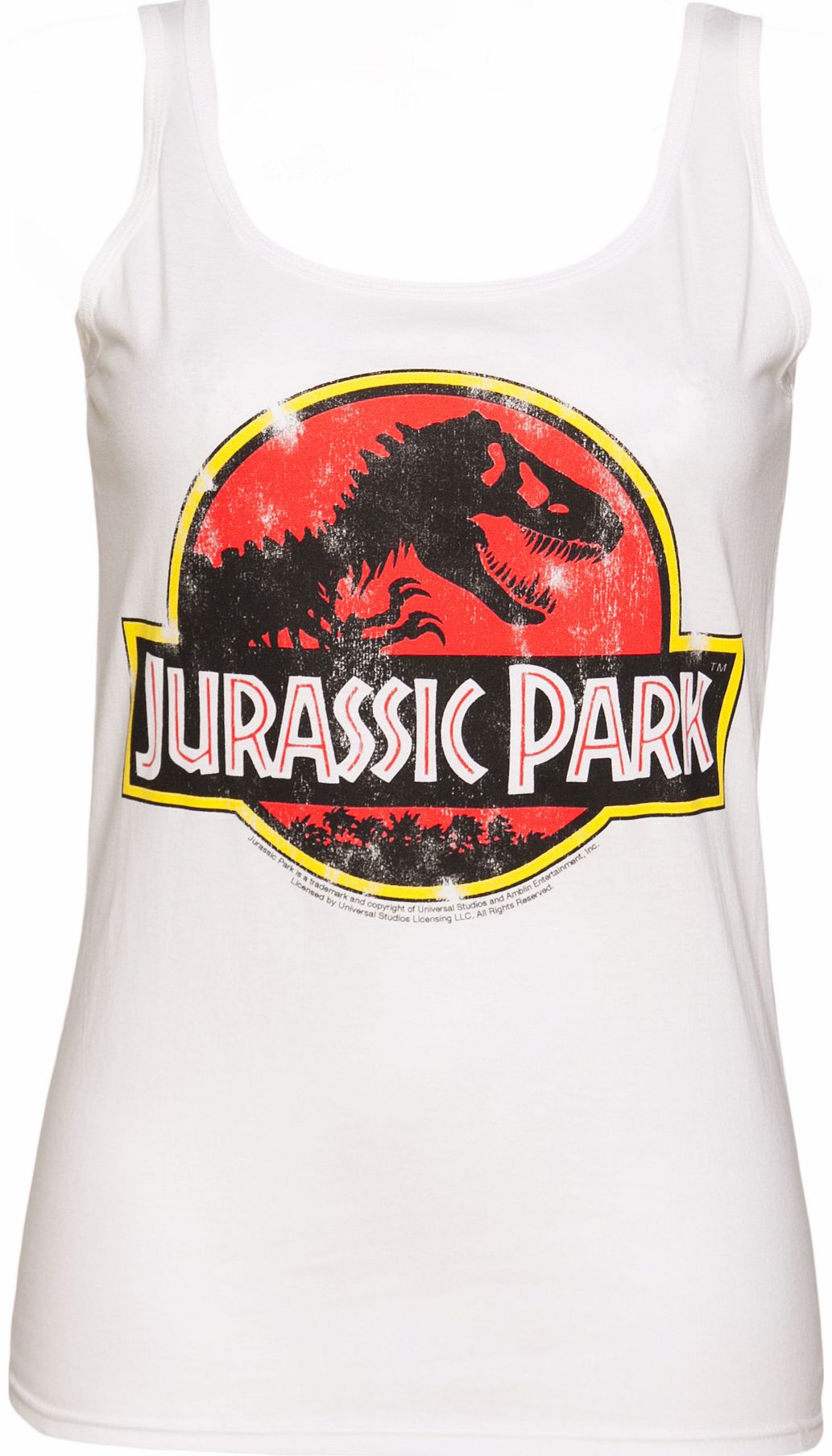 TruffleShuffle Ladies Jurassic Park Logo Vest
