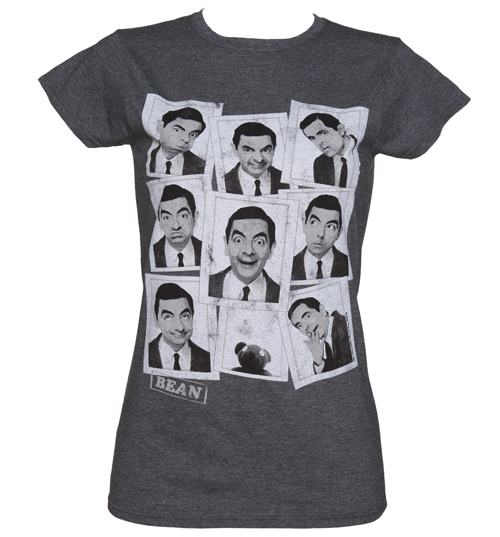 TruffleShuffle Ladies Mr Bean Passport Photo T-Shirt