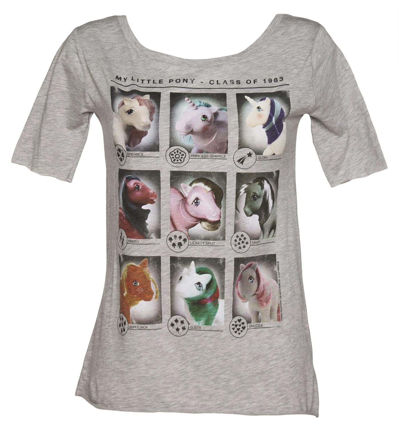 TruffleShuffle Ladies My Little Pony Class of 83 Scoop Neck