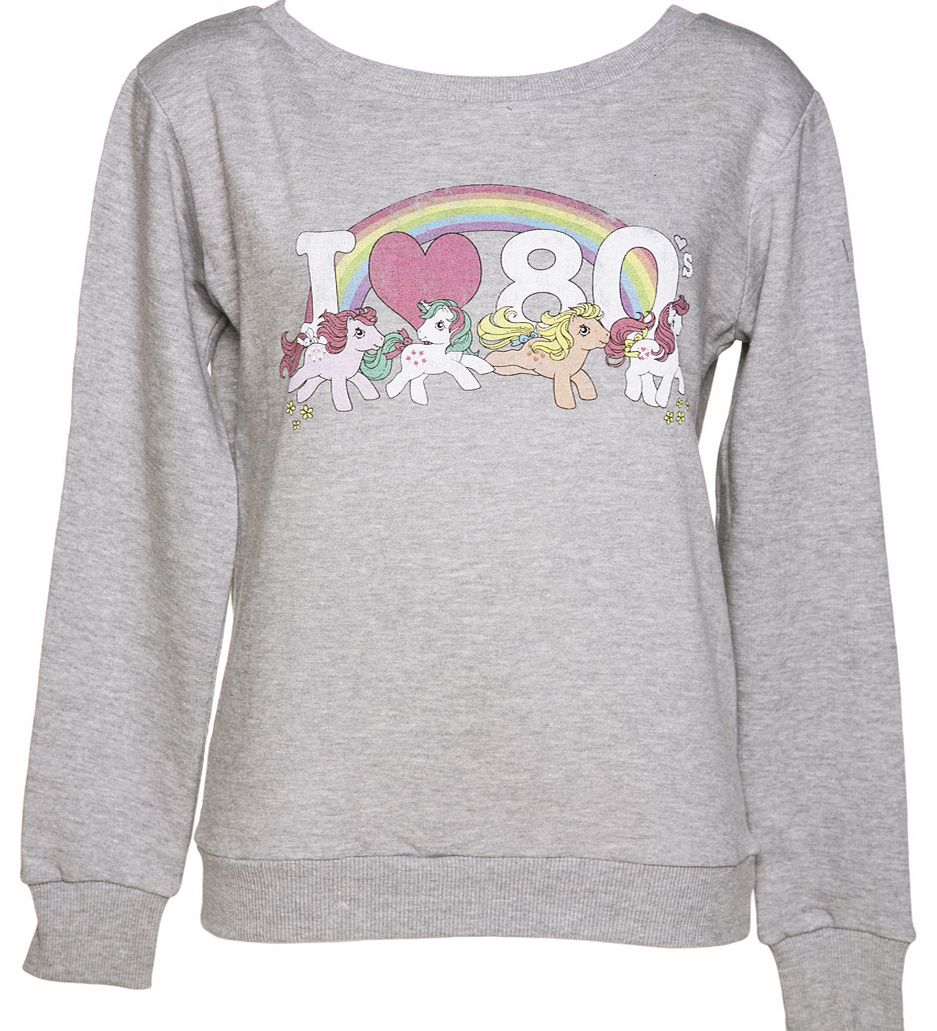 TruffleShuffle Ladies My Little Pony I Heart The 80s Sweater