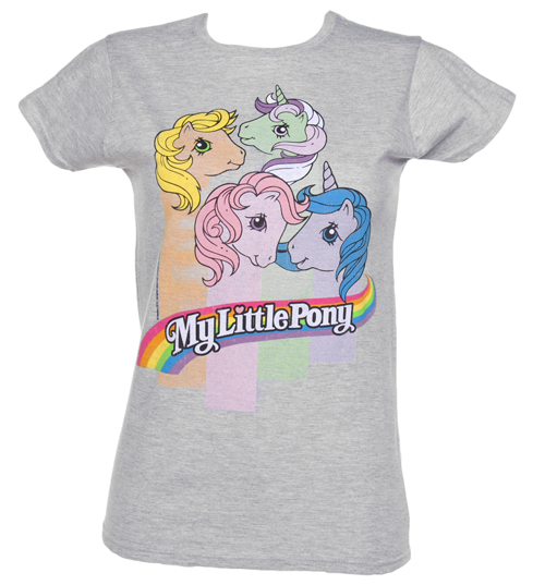 TruffleShuffle Ladies My Little Pony Stripes T-Shirt
