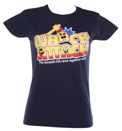 TruffleShuffle Ladies Navy Whack Attack Logo T-Shirt