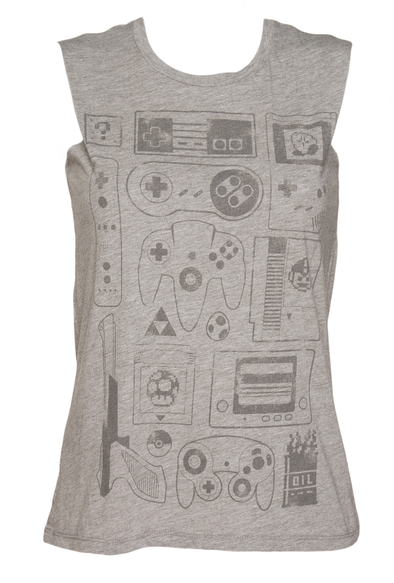 TruffleShuffle Ladies Old School Gamer Sleeveless T-Shirt