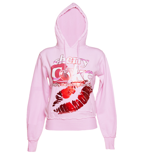 TruffleShuffle Ladies Pink Coke Kiss Foil Print Heavyweight