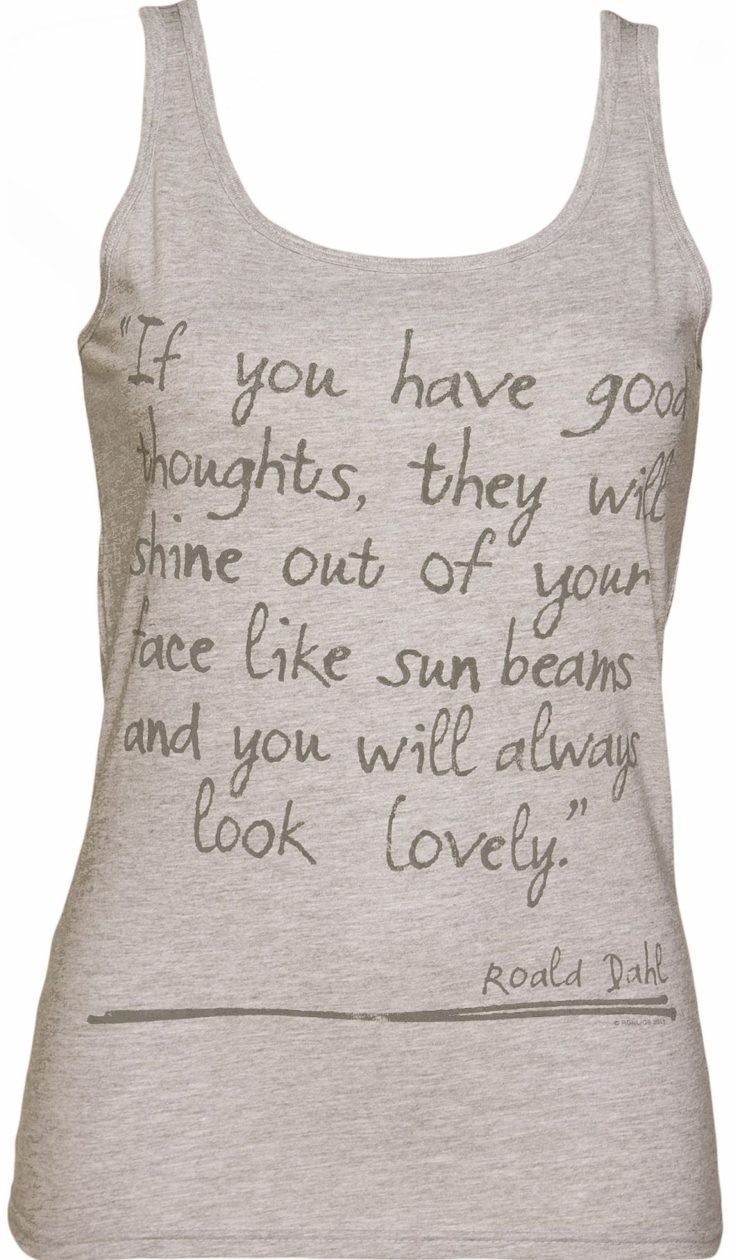 TruffleShuffle Ladies Roald Dahl Good Thoughts Vest