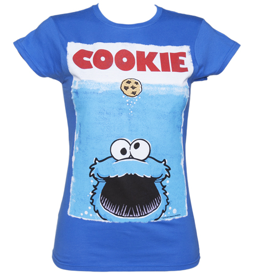 TruffleShuffle Ladies Sesame Street Cookie Monster Movie Poster