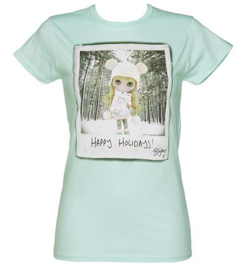 TruffleShuffle Ladies Teal Ice Alpine Blythe T-Shirt