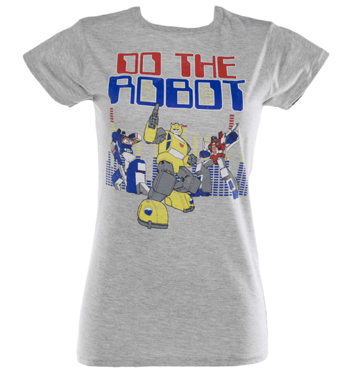 TruffleShuffle Ladies Transformers Do The Robot T-Shirt