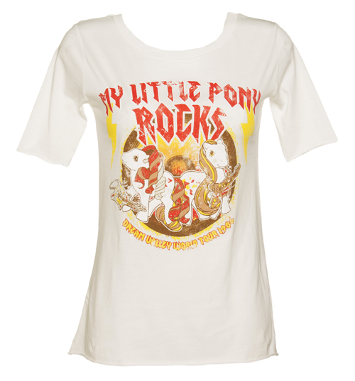 TruffleShuffle Ladies White My Little Pony Rocks Slouch Scoop