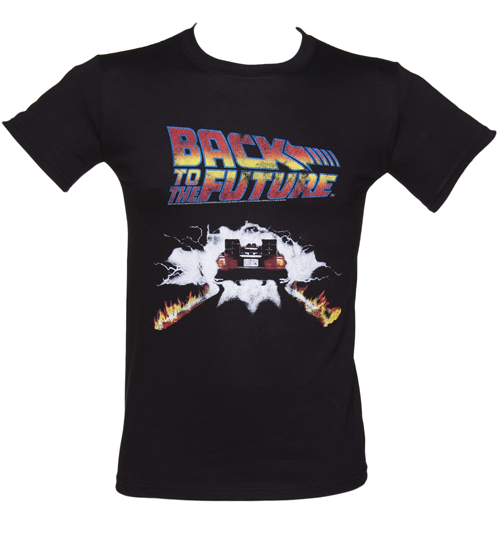 TruffleShuffle Mens Back To The Future Delorean Firetracks