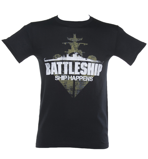 TruffleShuffle Mens Battleship Ship Happens T-Shirt