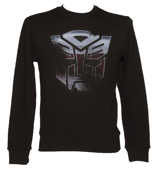 TruffleShuffle Mens Black Autobot Transformers Sweater