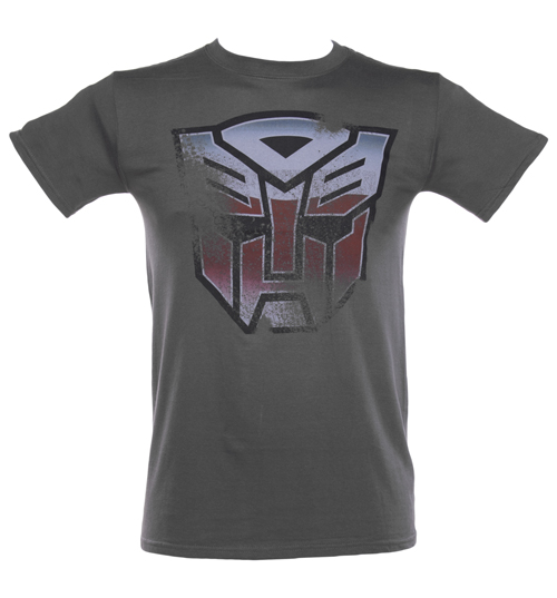 TruffleShuffle Mens Charcoal Autobot Transformers T-Shirt