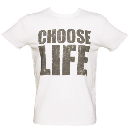 Mens Choose Life Vintage T-Shirt